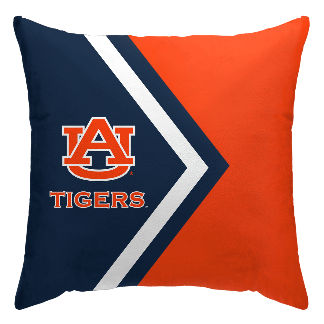 Auburn Tigers Side Arrow Poly Spandex Decor Pillow