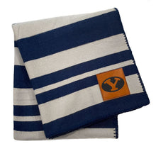 Load image into Gallery viewer, BYU Cougars Acrylic Stripe Throw Blanket
