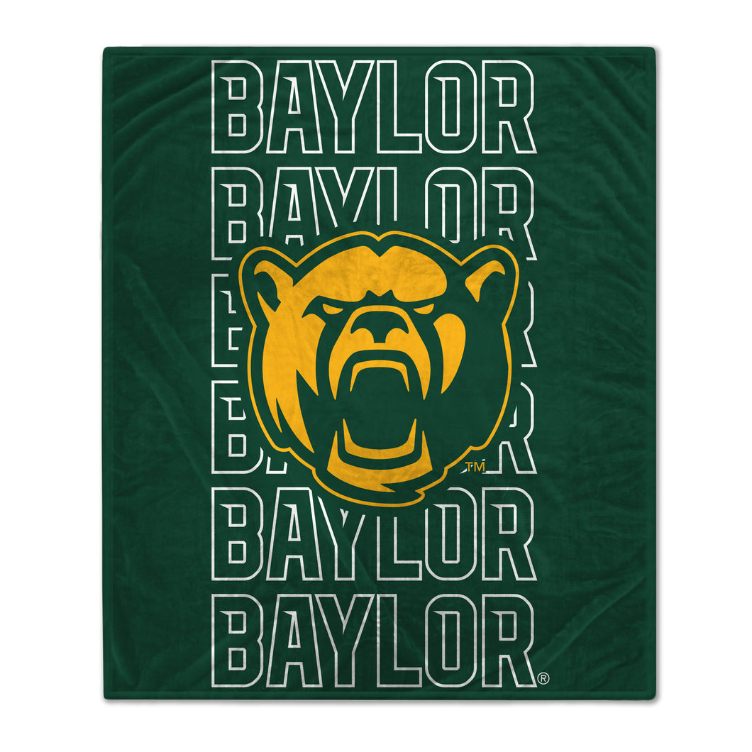 Baylor Bears Wordmark Blanket