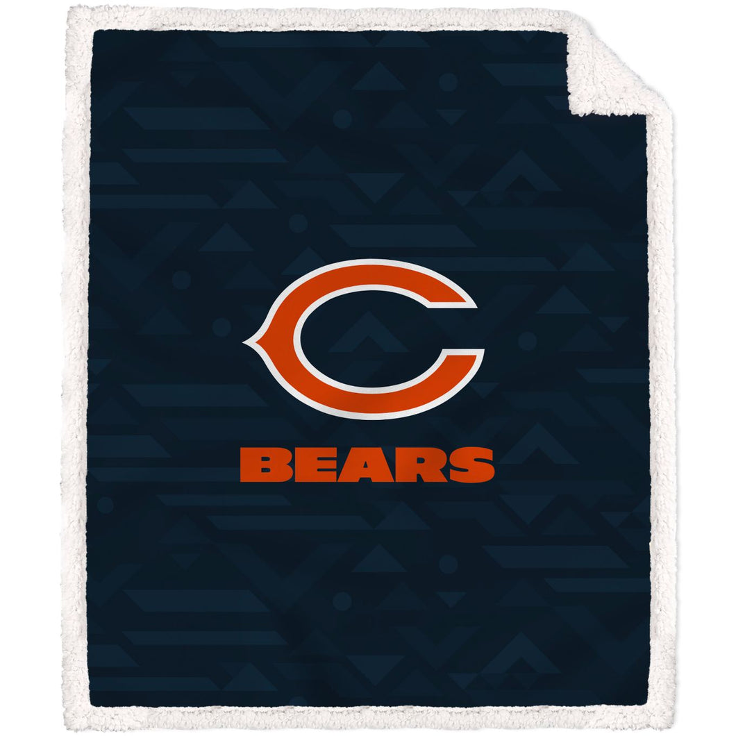 Chicago Bears Delta Poly Spandex Blanket with Sherpa
