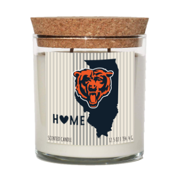 Chicago Bears Home State Cork Top Candle
