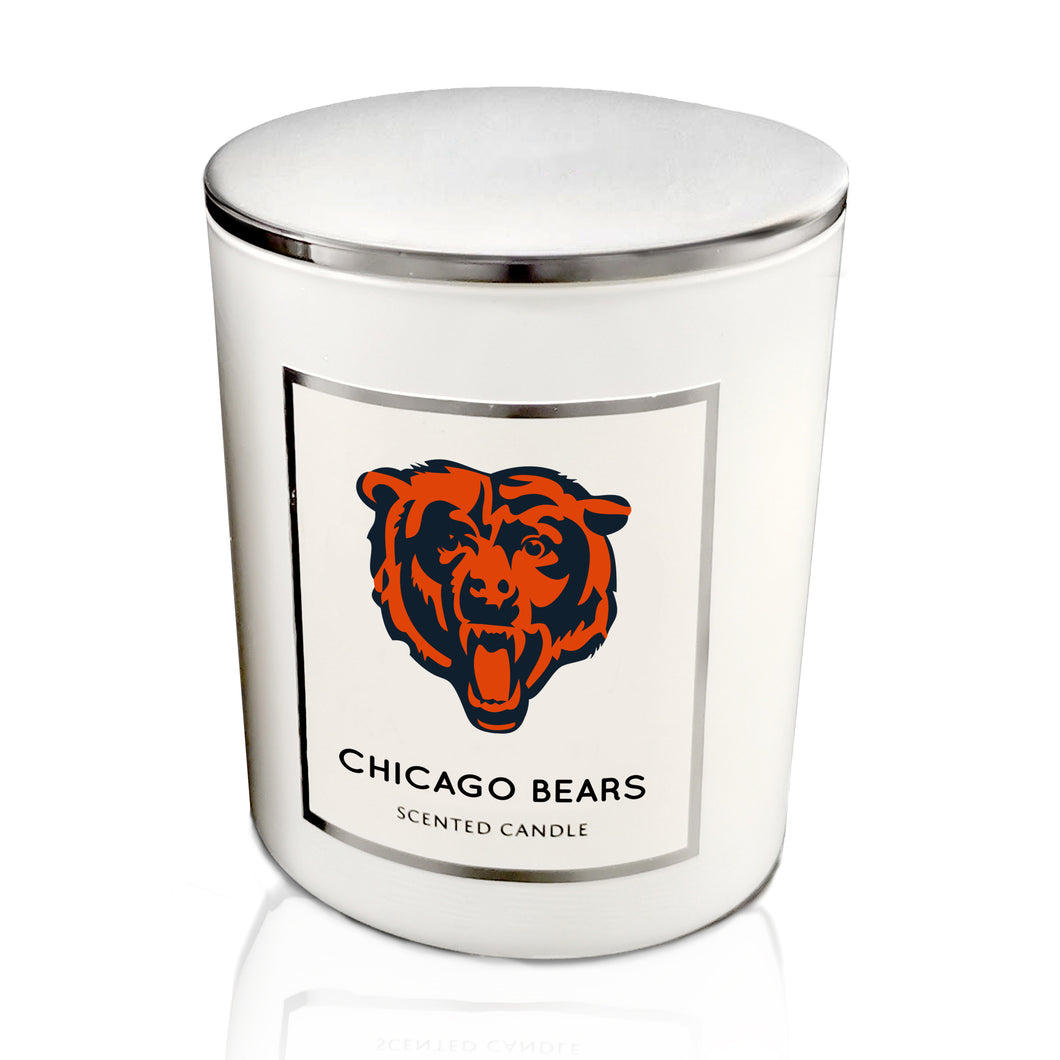 Chicago Bears White Label Tin Top Candle
