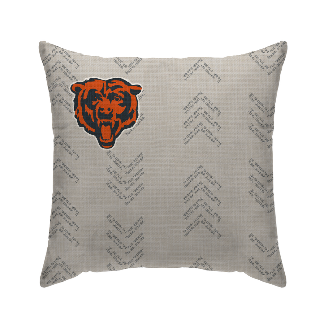 Chicago Bears Word Mark Duck Cloth Decor Pillow