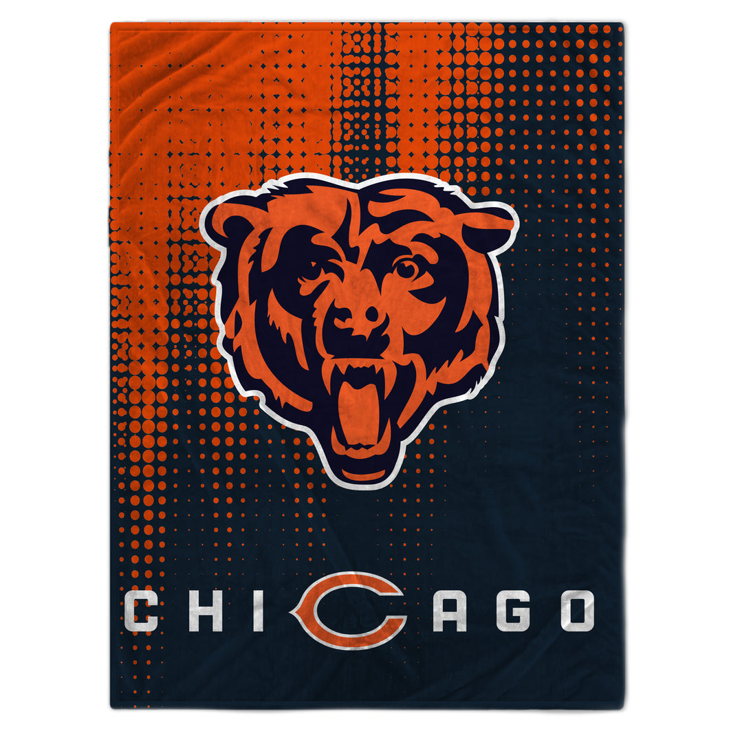 Chicago Bears Half Tone Drip Blanket