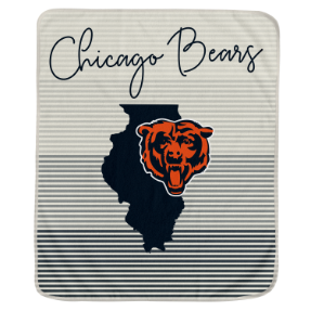 Chicago Bears State Stripe Blanket