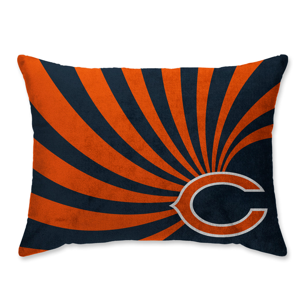 Chicago Bears Wave Super Plush Bed Pillow