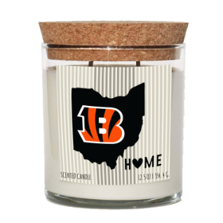 Cincinnati Bengals Home State Cork Top Candle