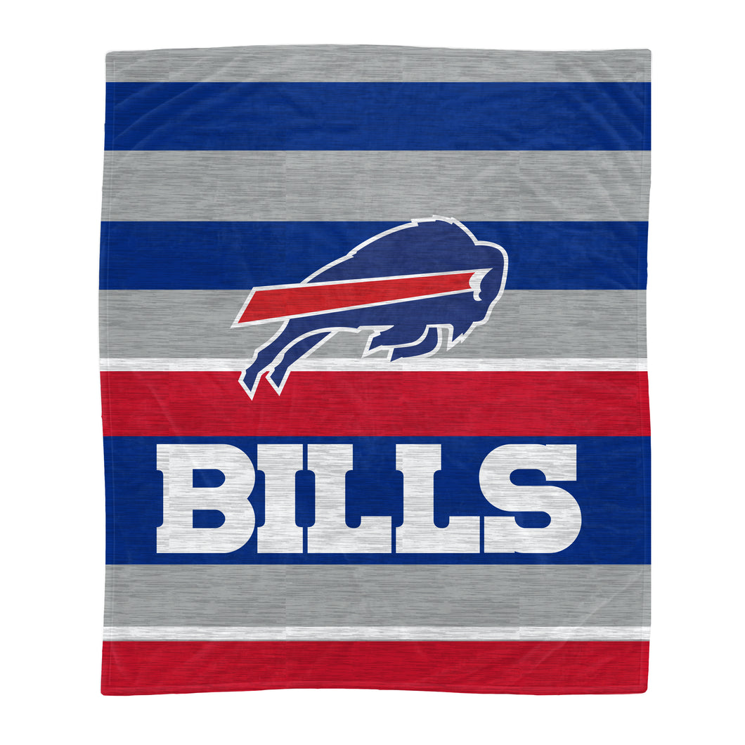 Buffalo Bills Heathered Stripe Blanket