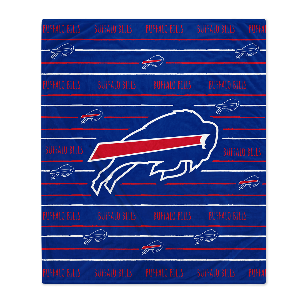 Buffalo Bills Logo Stripe Blanket