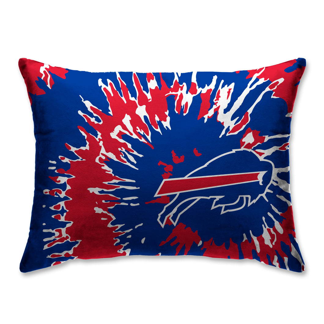 Buffalo Bills Tie Dye Bed Pillow