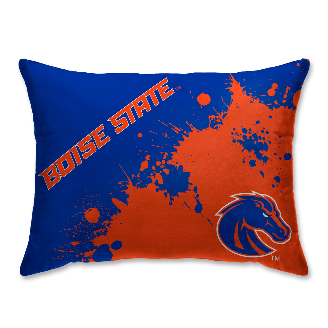 Boise State Broncos Splatter Bed Pillow
