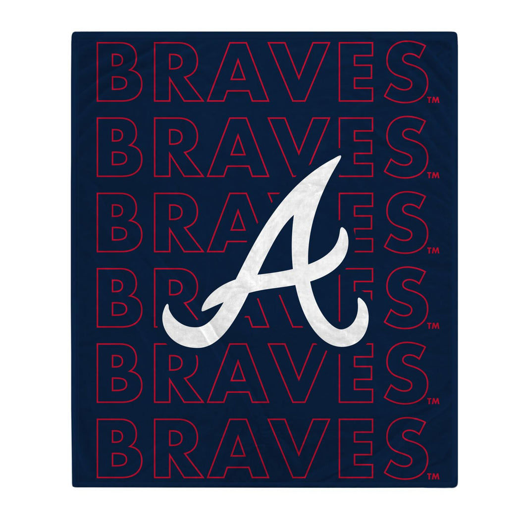 Atlanta Braves Echo Wordmark Blanket