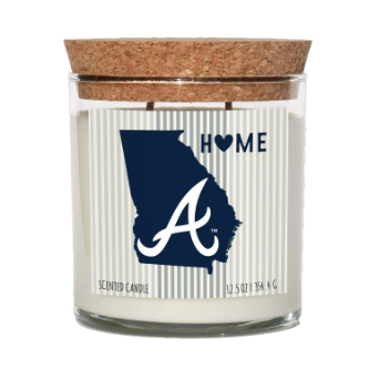 Atlanta Braves Home State Cork Top Candle