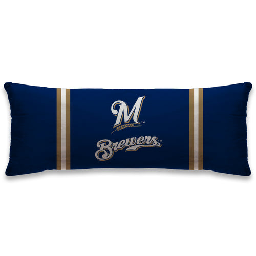 Milwaukee Brewers Standard Logo Body Pillow