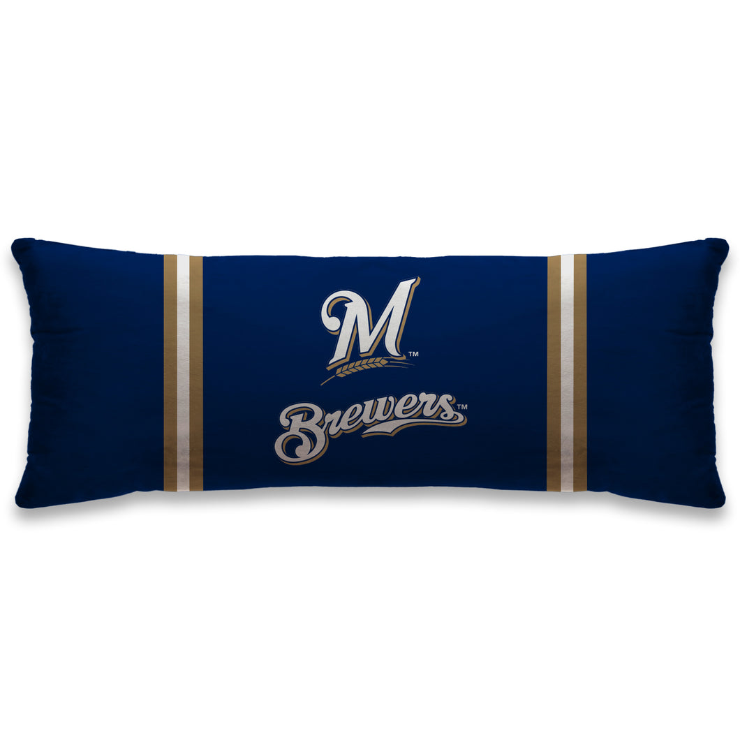 Milwaukee Brewers Standard Logo Body Pillow