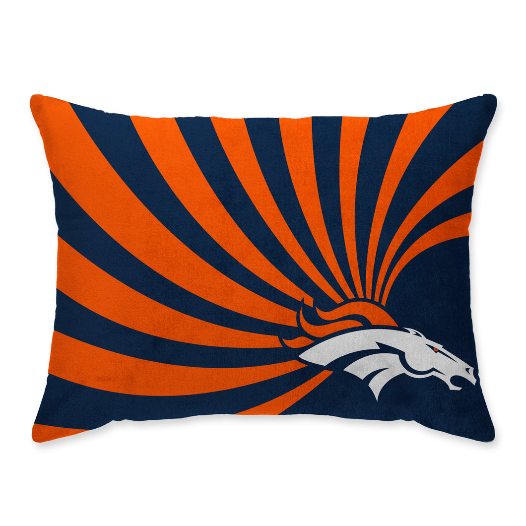 Denver Broncos Wave Super Plush Bed Pillow