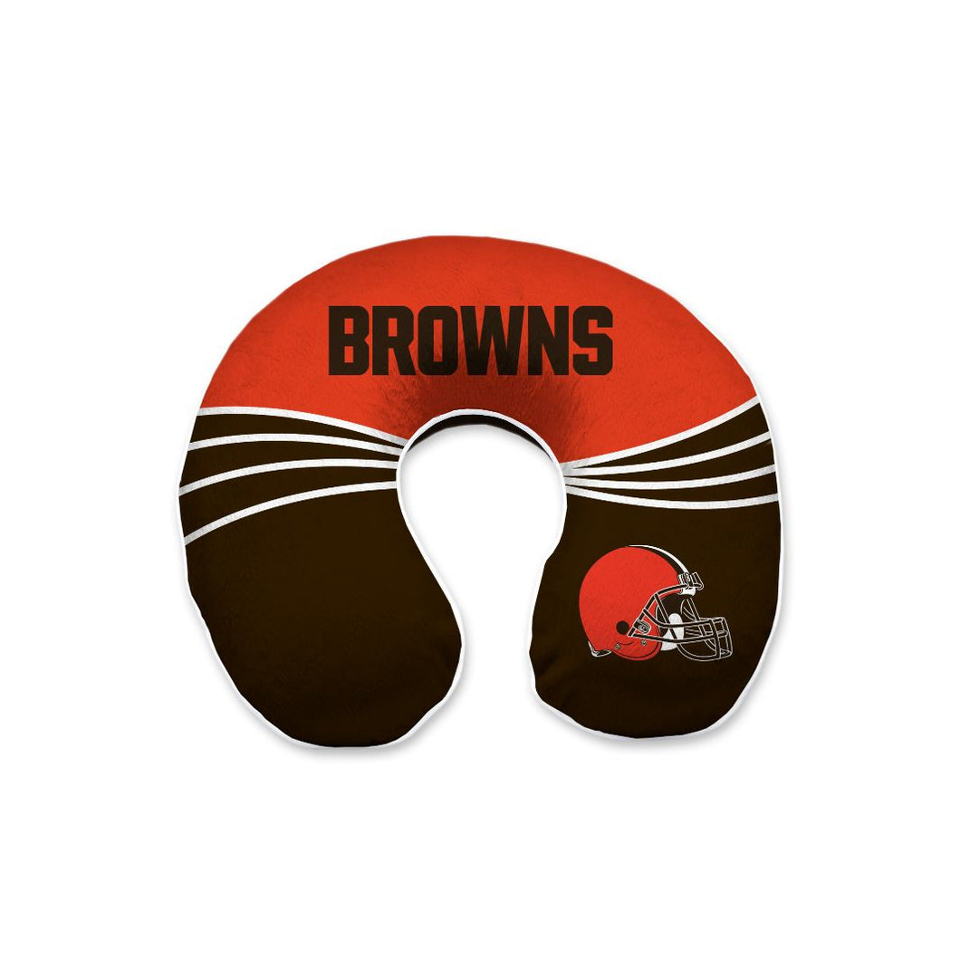 Cleveland Browns Wave Memory Foam Travel Pillow