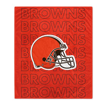 Load image into Gallery viewer, Cleveland Browns Echo Wordmark Blanket
