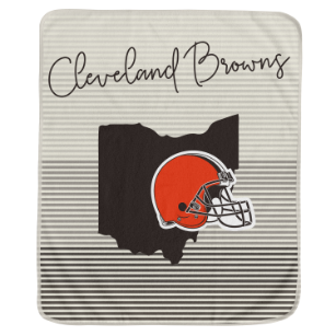 Cleveland Browns State Stripe Blanket