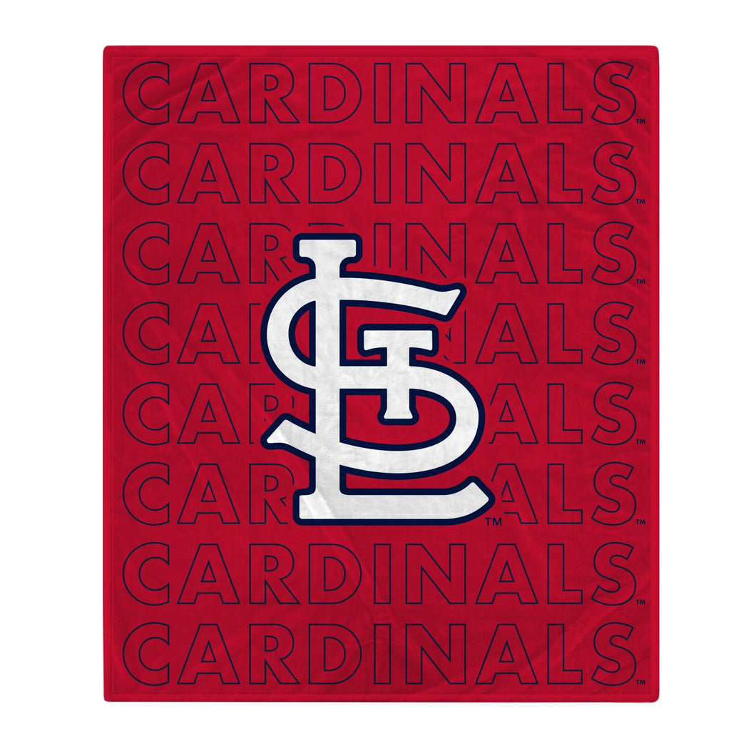 St Louis Cardinals Echo Wordmark Blanket