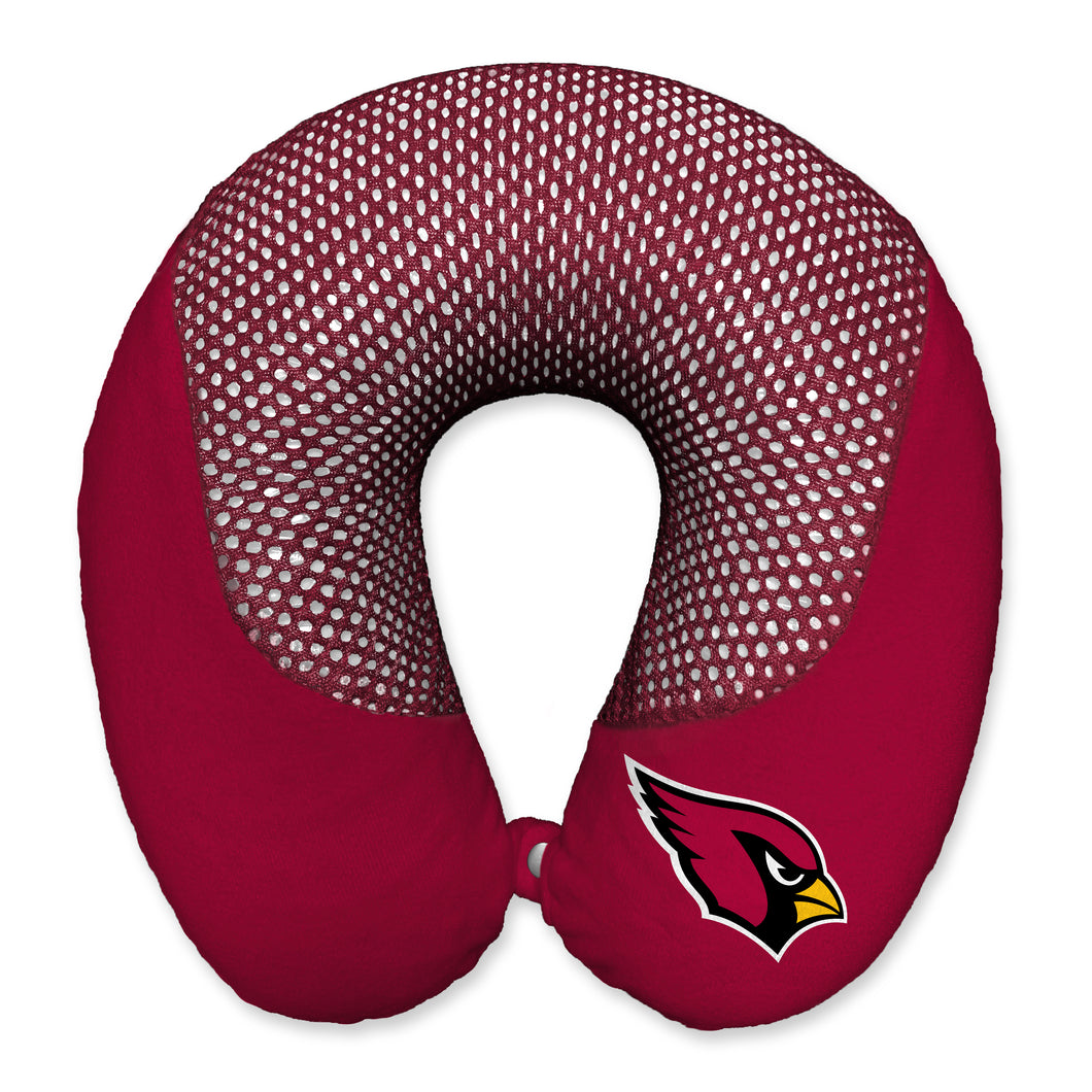 Arizona Cardinals Repeat Logo Memory Foam Travel Pillow