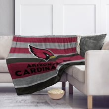 Load image into Gallery viewer, Arizona Cardinals Heathered Stripe Blanket
