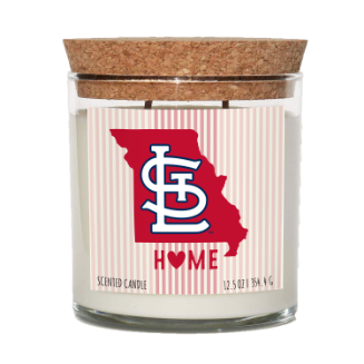 St. Louis Cardinals Home State Cork Top Candle