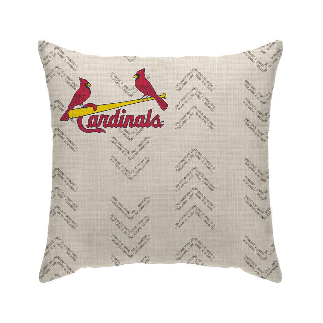 St Louis Cardinals Word Mark Duck Cloth Decor Pillow