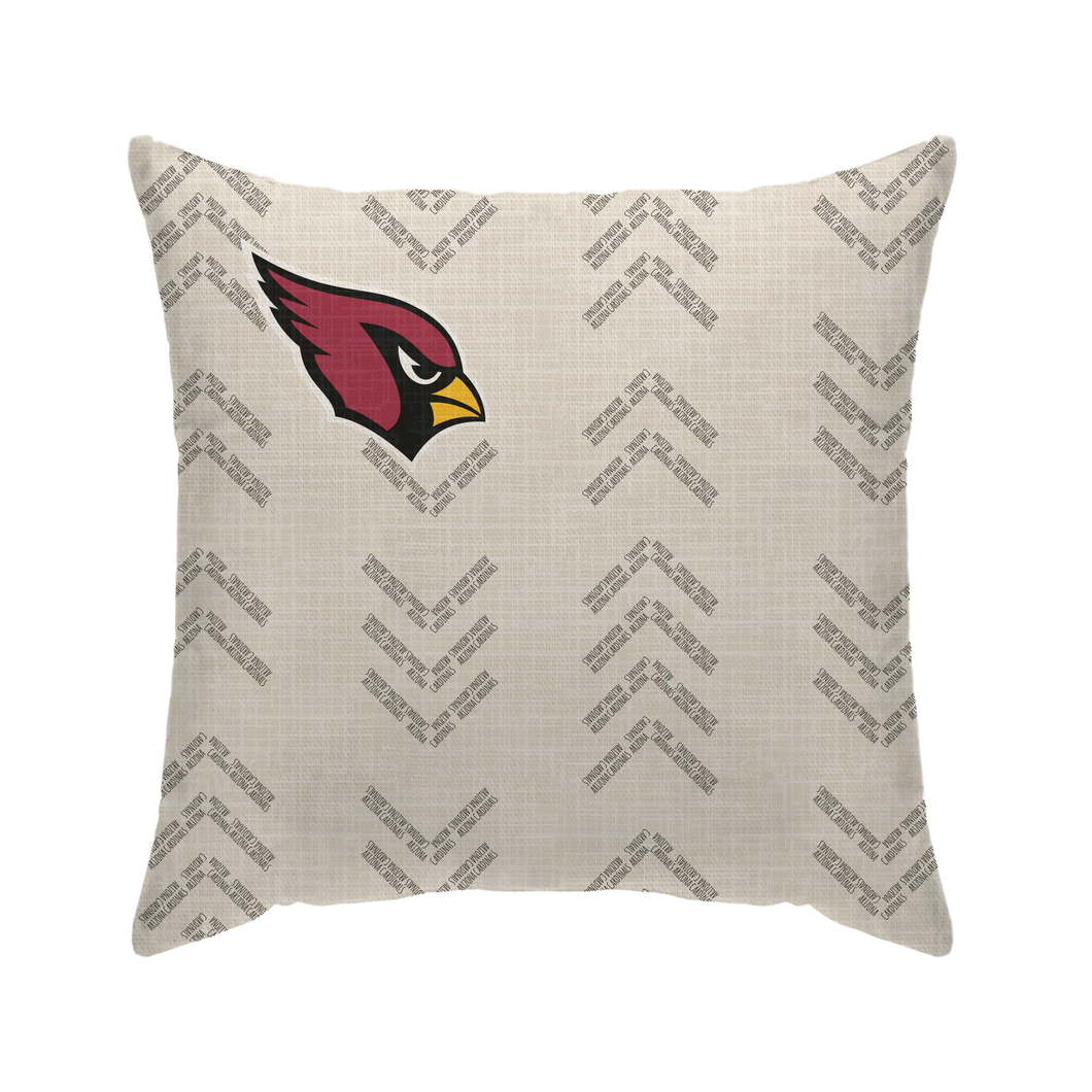 Arizona Cardinals Word Mark Duck Cloth Decor Pillow