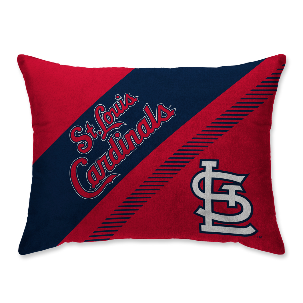 St Louis Cardinals Diagonal Plush Bed Pillow