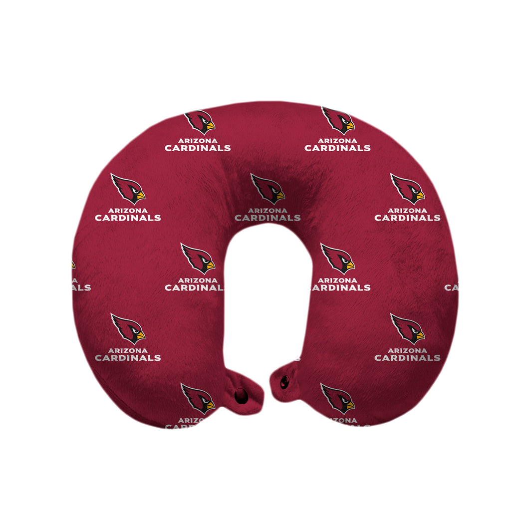 Arizona Cardinals Repeat Logo Polyester Travel Pillow