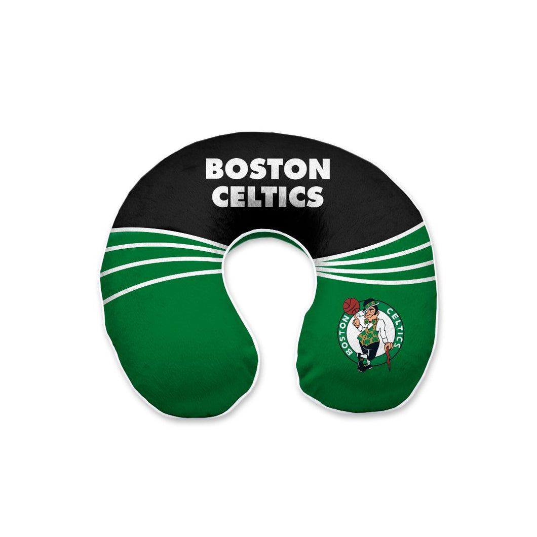 Boston Celtics Wave Memory Foam Travel Pillow