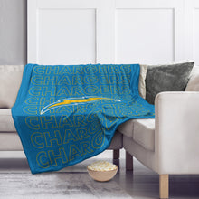 Load image into Gallery viewer, Los Angeles Chargers Echo Wordmark Blanket
