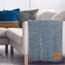 Load image into Gallery viewer, Los Angeles Chargers Two Tone Sweater Knit Blanket
