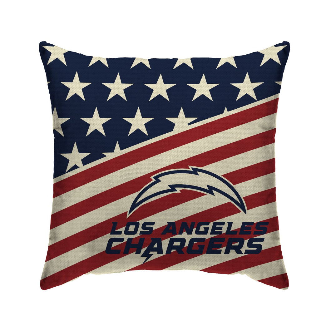 Los Angeles Chargers Americana Duck Cloth Decor Pillow