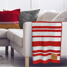 Load image into Gallery viewer, Kansas City Chiefs Acrylic Stripe Throw Blanket
