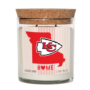 Kansas City Chiefs Home State Cork Top Candle