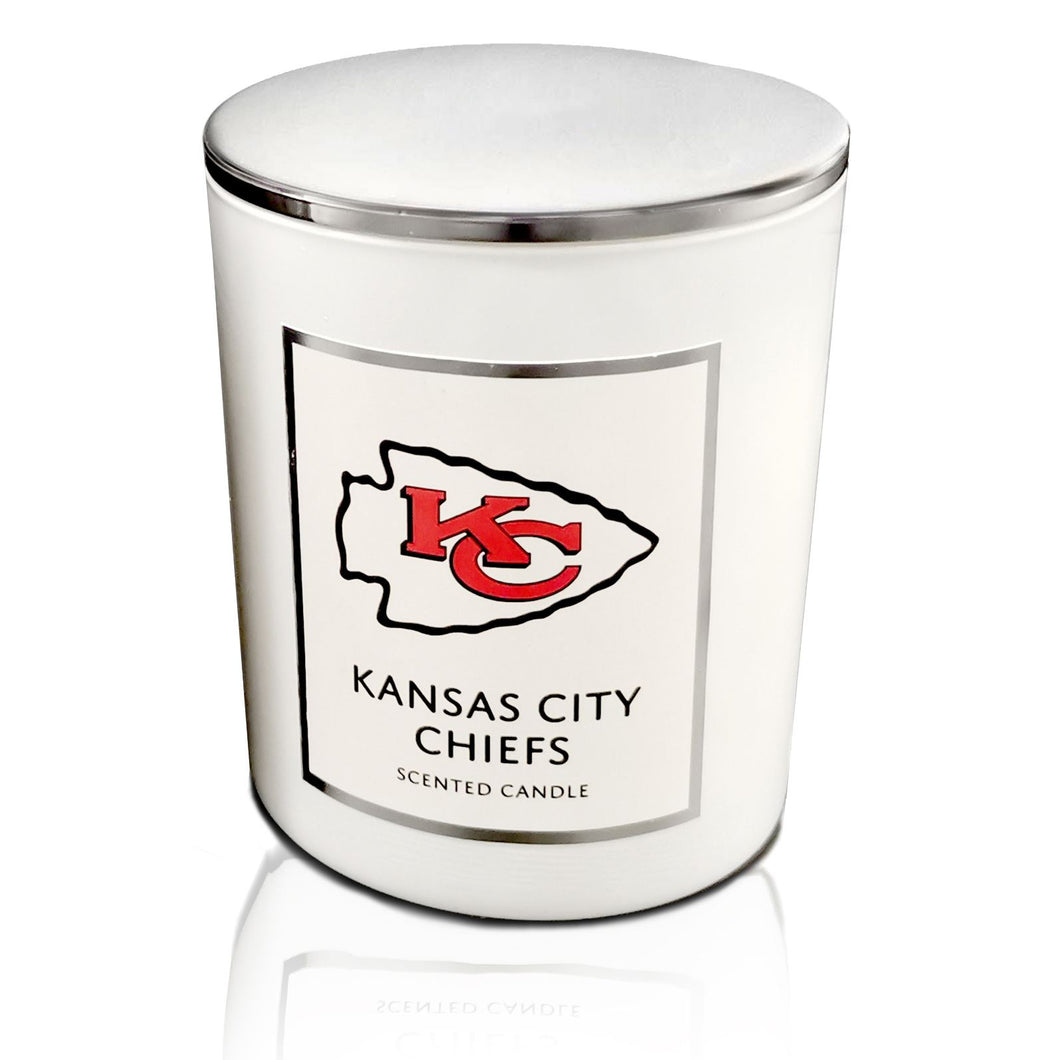 Kansas City Chiefs White Label Tin Top Candle
