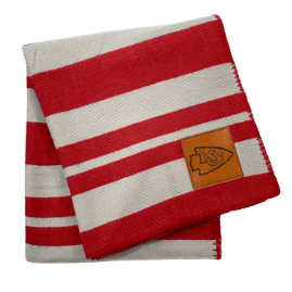 Kansas City Chiefs Acrylic Stripe Throw Blanket