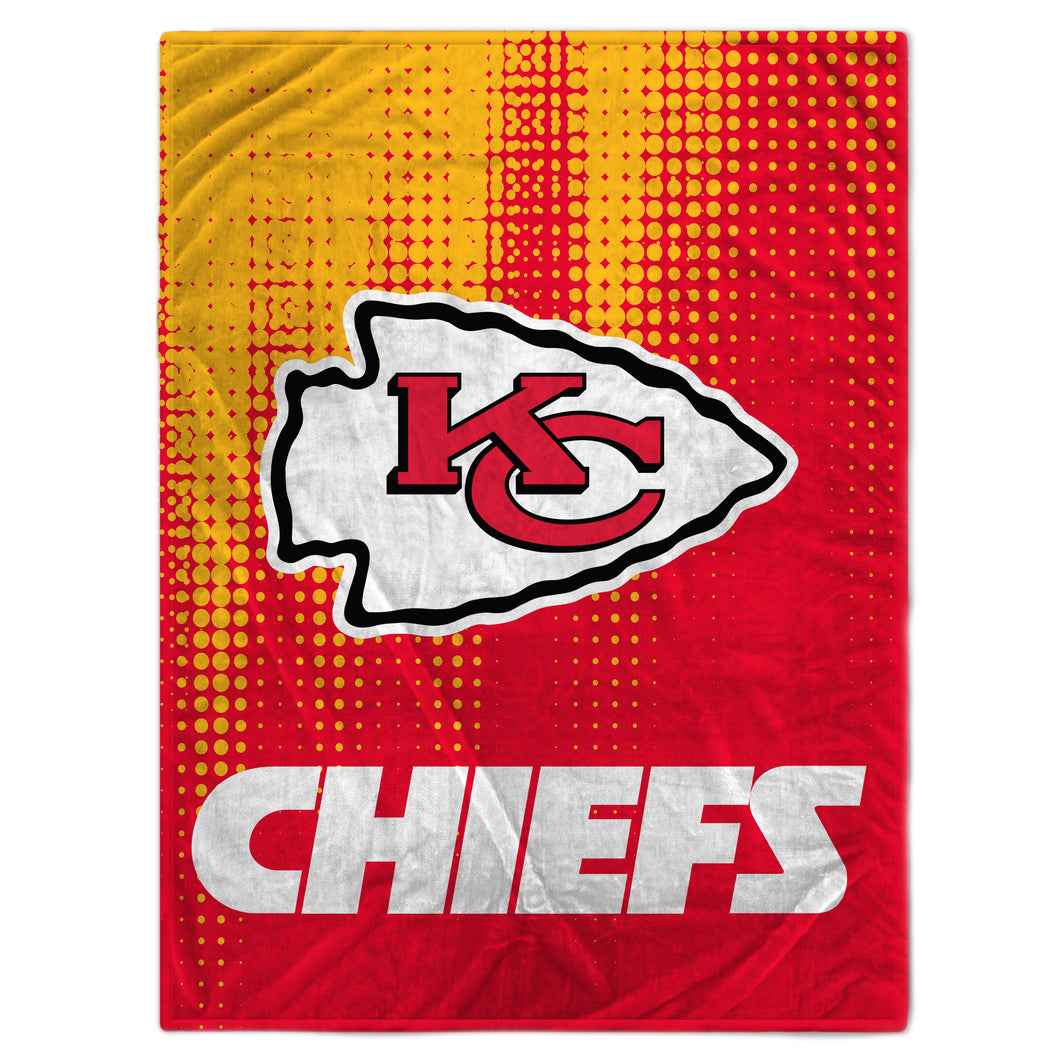 Kansas City Chiefs Half Tone Drip Blanket