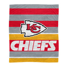 Load image into Gallery viewer, Kansas City Chiefs Heathered Stripe Blanket
