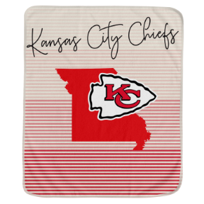 Kansas City Chiefs State Stripe Blanket