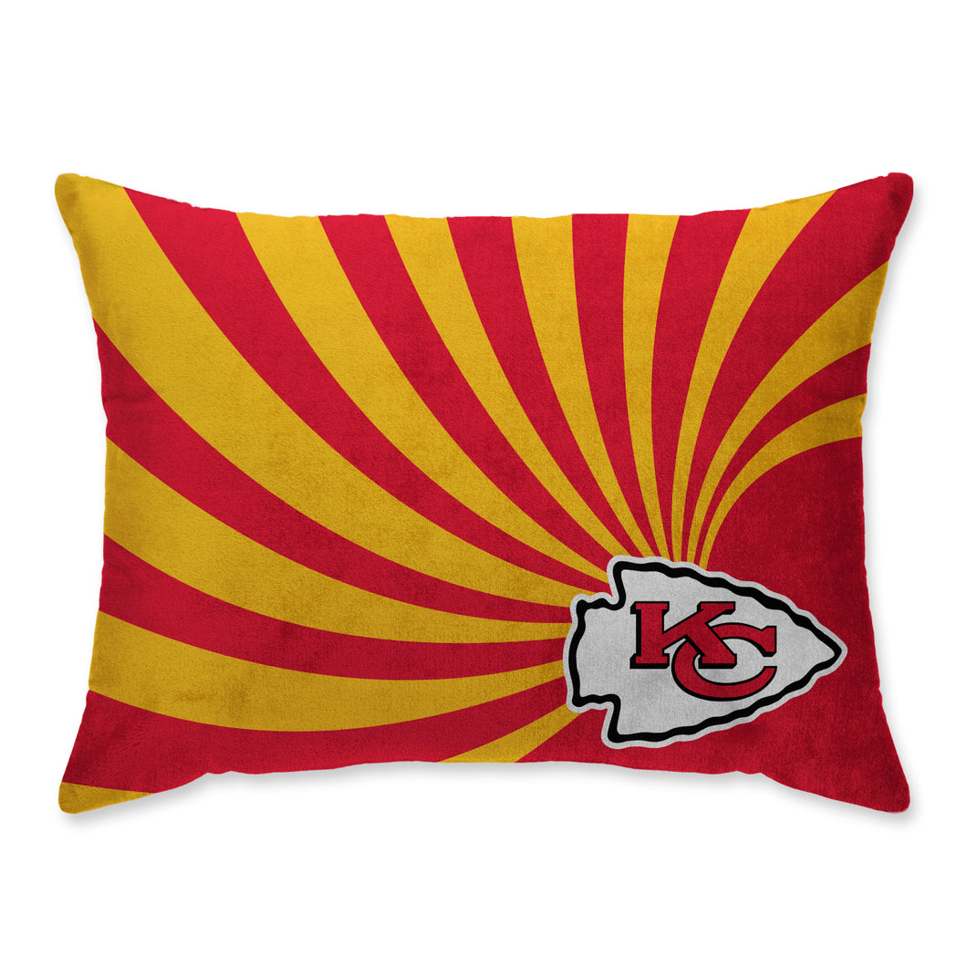 Kansas City Chiefs Wave Super Plush Bed Pillow