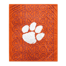 Load image into Gallery viewer, Clemson Tigers Echo Wordmark Blanket
