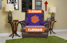 Load image into Gallery viewer, Clemson Tigers Recliner Furniture Protector
