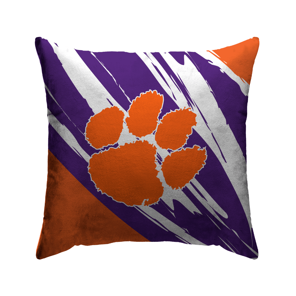 Clemson Tigers Retro Jazz Poly Spandex Decor Pillow