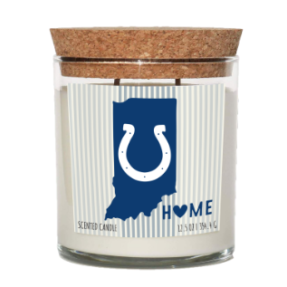 Indianapolis Colts Home State Cork Top Candle