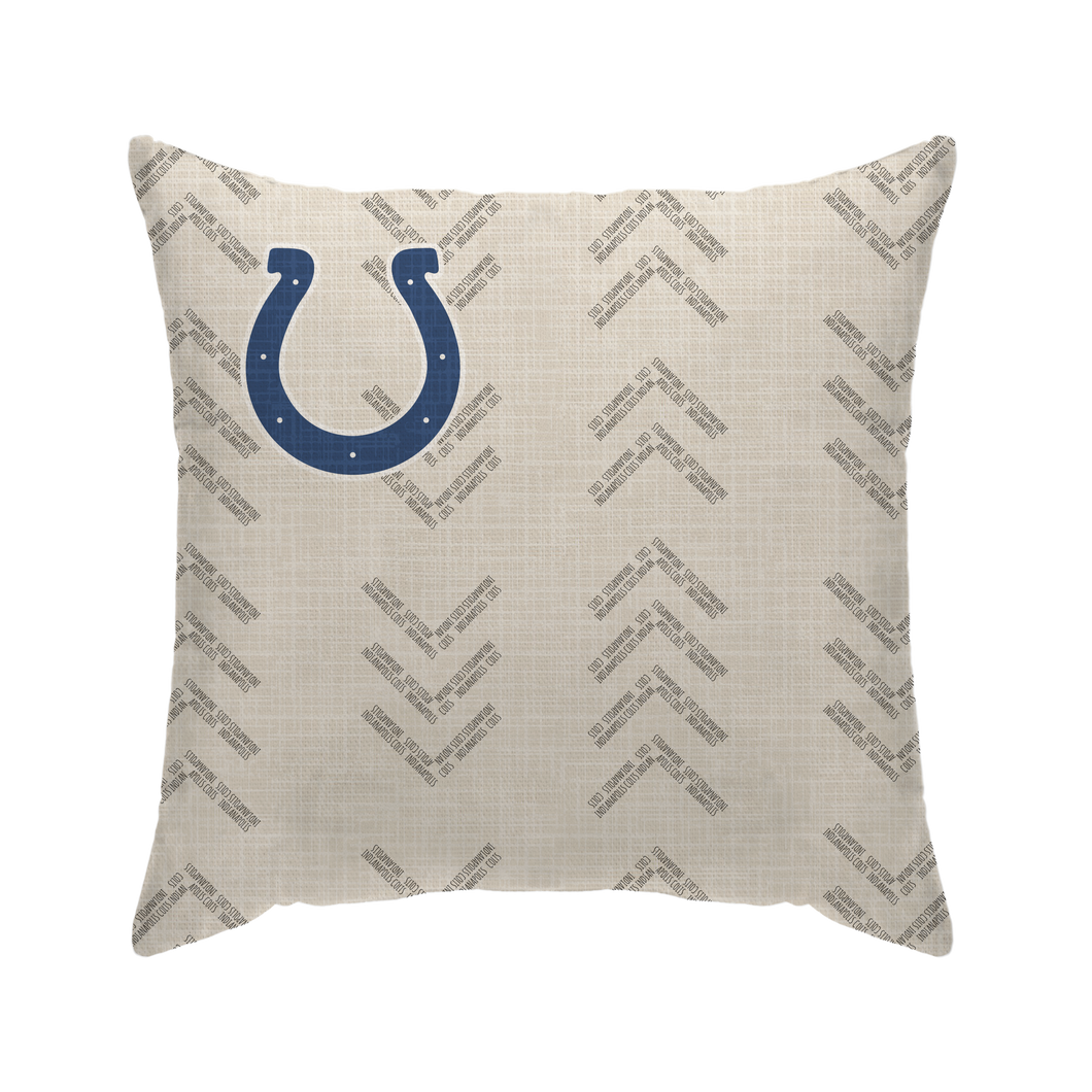 Indianapolis Colts Word Mark Duck Cloth Decor Pillow