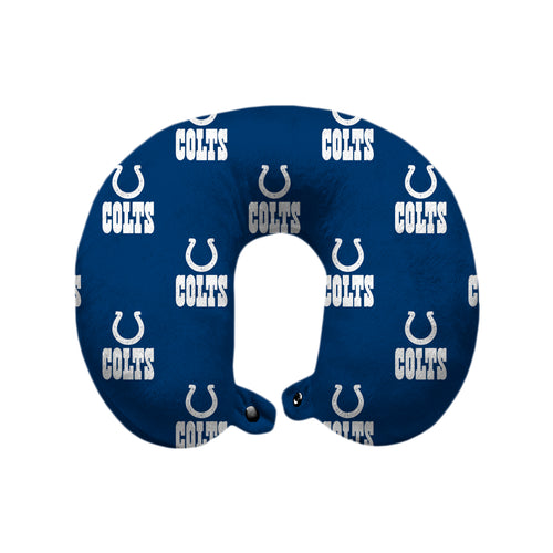 Indianapolis Colts Repeat Logo Polyester Travel Pillow