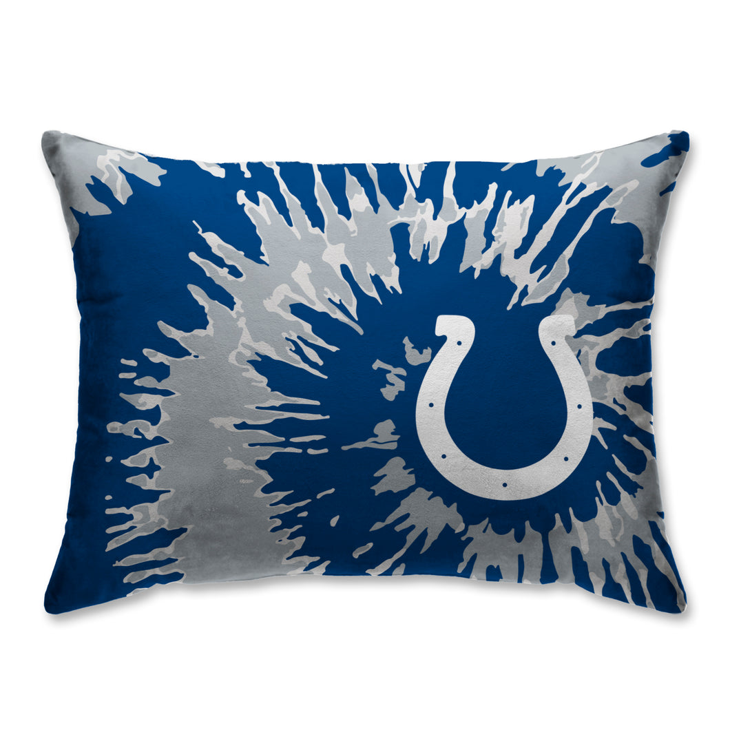 Indianapolis Colts Tie Dye Bed Pillow